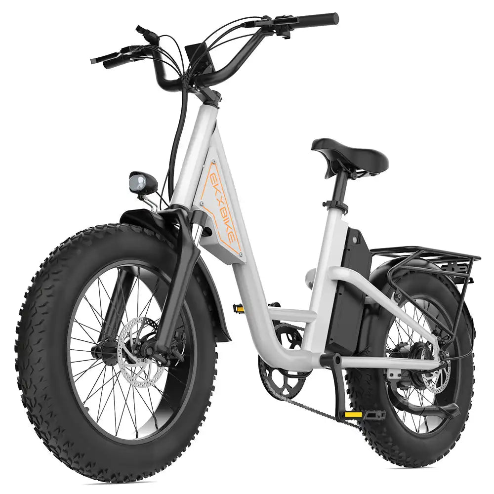 EKX L1 Adult Electric Bike 1000W Motor（1400W peak）34MPH, 48V 15.6Ah Removable Battery With 20''4.0 Fat Tire 7 Speed Urban Ebike