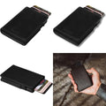 Upgraded Leather Minimalist Wallet for Men: Slim Design Holds 10+ Cards and Cash