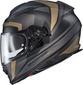 Ryzer Full Face Motorcycle Helmet with Pinlock Ready Shield with Integrated Speaker Pockets DOT ECE Approved Evolution (Gold-Lar