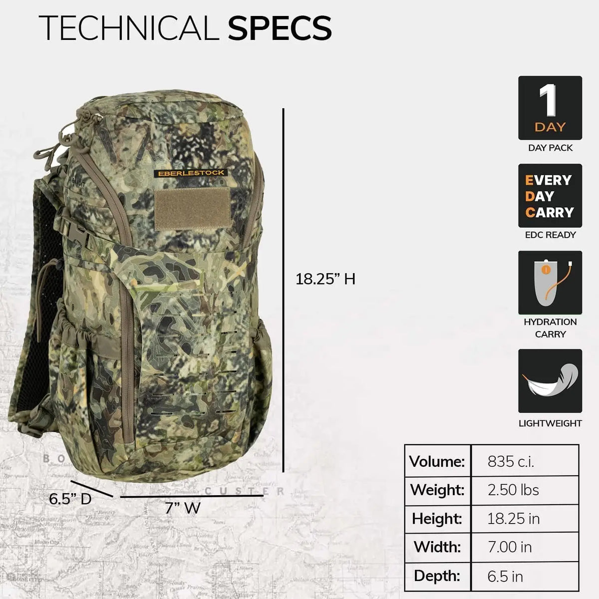 Durable EDC Backpack for Office and Outdoor Adventures with MOLLE Webbing