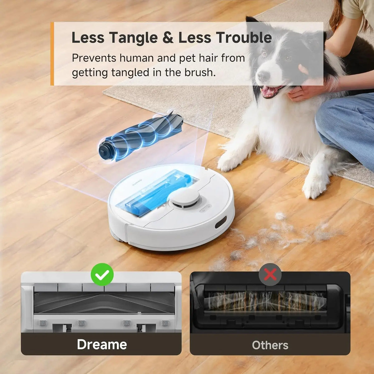 90-Day Self-Emptying Robot Vacuum Mop Combo with LiDAR Navigation, App/Voice Control for Pet Hair, Carpets & Hard Floors