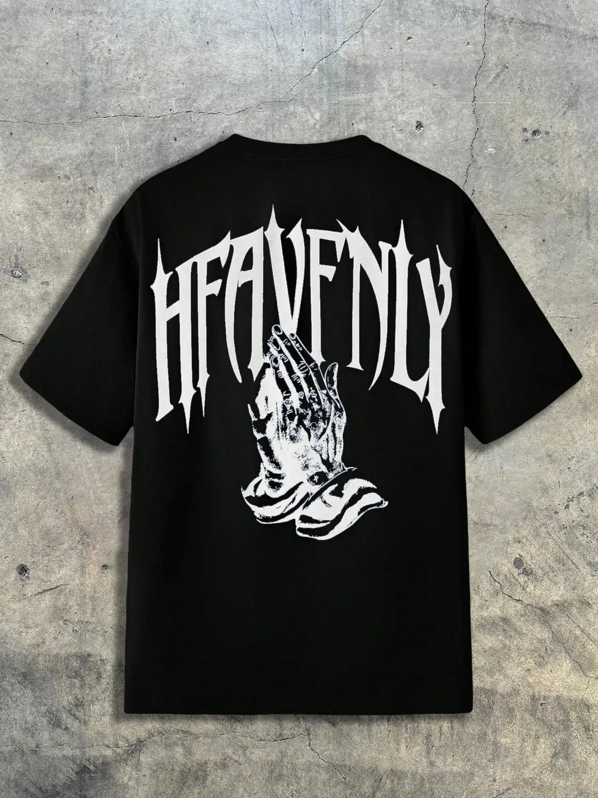 Loose Fit Men's Graphic Print T-Shirt, Gothic Style, Streetwear Casual, Summer