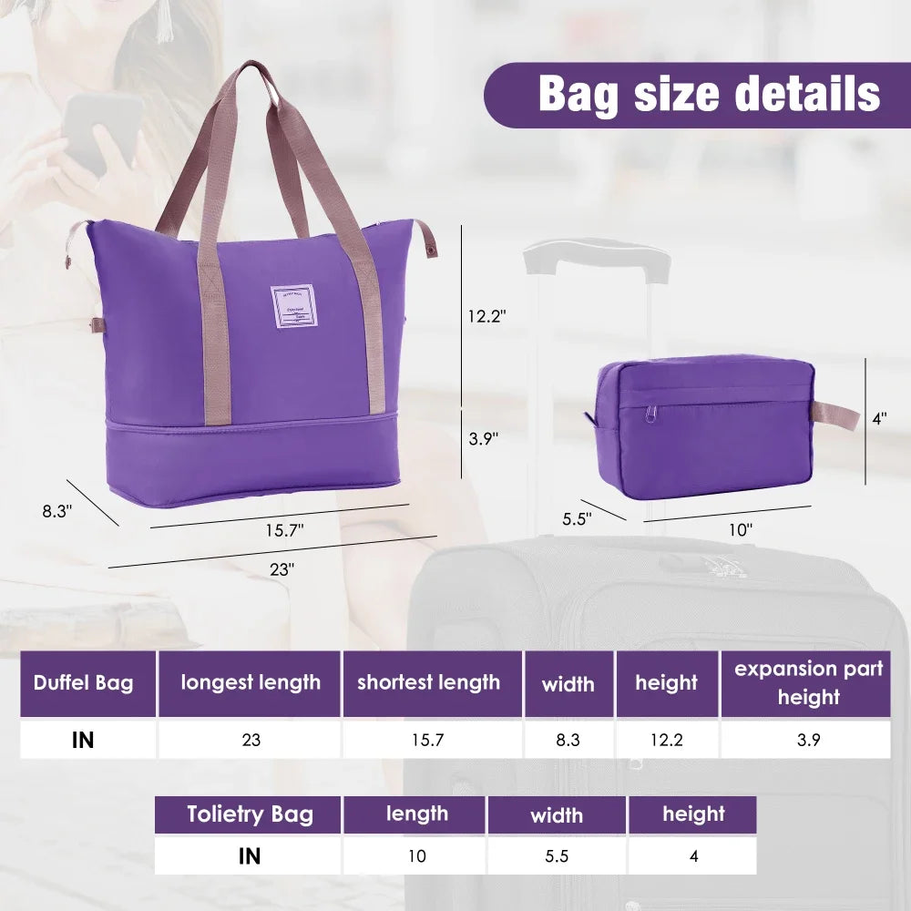 3 Piece Softside Expandable Luggage Set 22/26/30 Inch Duffel Bag Upright Spinner Wheels Lightweight Softshell Travel Luggage