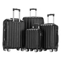 16" 20' 24' 28' 4-in-1 Luggage Travel Set Bag ABS Trolley Suitcase w/TSA Lock