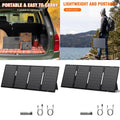 60W Portable Solar Panel with DC, USB-C, and USB-A Outputs for Laptop, Outdoor, Camping, and Road Trip Power Needs