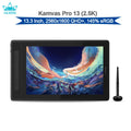 Huion Kamvas Pro 13 Graphics Tablet 2.5K Screen 13.3 Inch 145% sRGB QLED Drawing Display for Laptop Windows Mac Android Linux