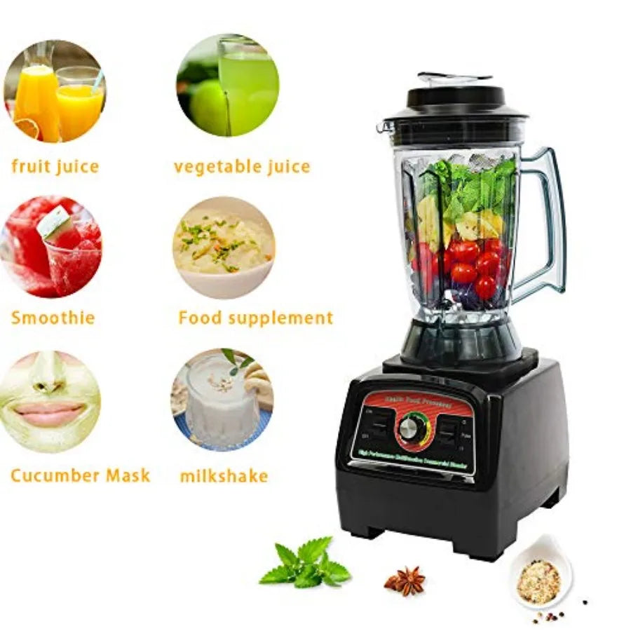 Professional 2800W Countertop Blender for Smoothies and Shakes with 140 Oz BPA Free Pitcher in Transparent Color High-Speed Jui