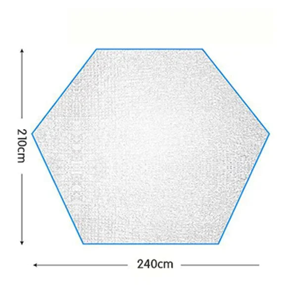6-12Persons 2Rooms Large Space Tent Glamping Tourist Outdoor Camping Family Travel Anti-storm Suncreen Luxury UV 50+ Beach Play