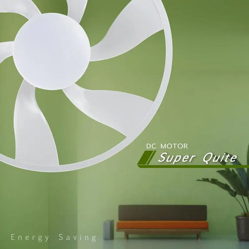22-inch LED Indoor Smart Ceiling Fan with DC Motor, Matte White Finish