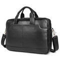 Augus Leather Laptop Briefcase for Men Waterproof Travel Messenger Duffle Bags 15.6 Inch Laptop Bag Brown Premium Leather Durab