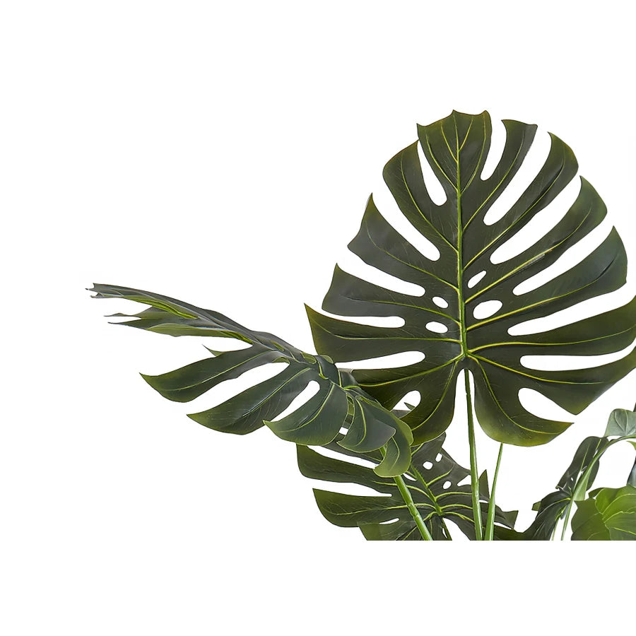 Artificial Plant 55 Tall Monstera Tree Indoor Faux Floor Potted Greenery Real Touch Decorative Green Leaves Black Pot