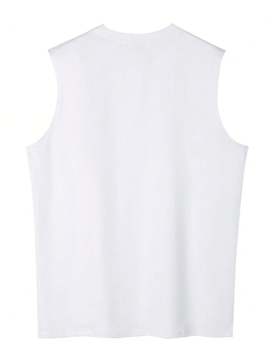 Men's Loose Fit Letter Print Tank Top, Summer Casual Sleeveless Top