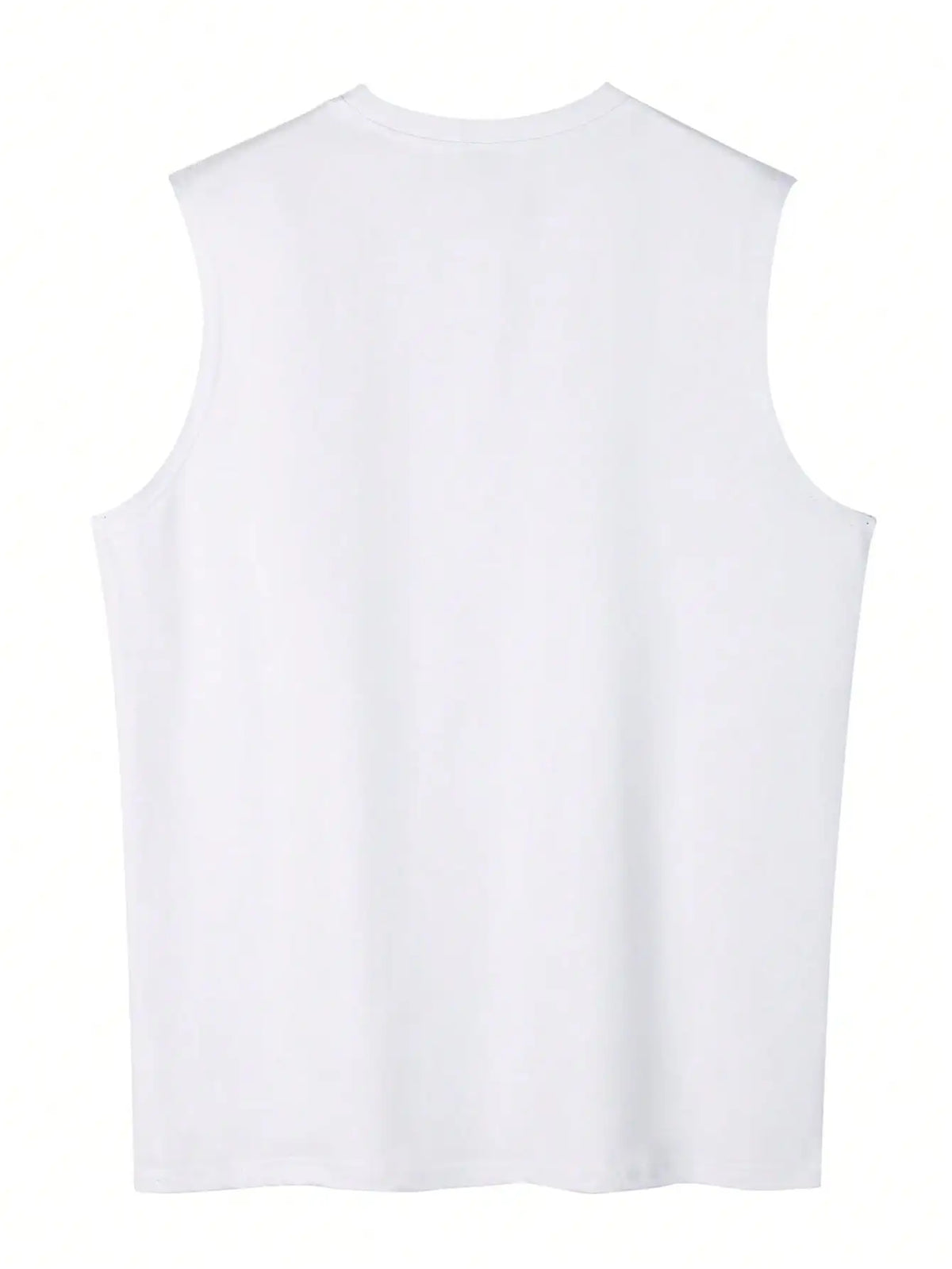 Men's Loose Fit Letter Print Tank Top, Summer Casual Sleeveless Top