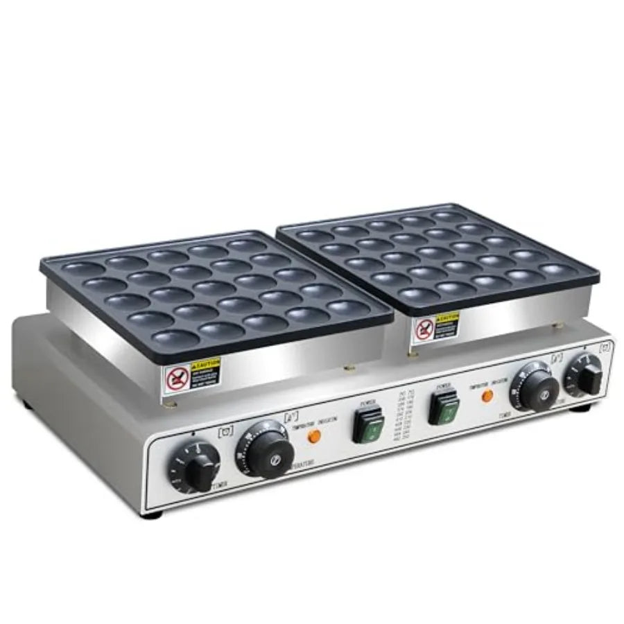 50PCS Mini Pancakes Maker Machine 110V Electric Commercial Dutch Pancake Maker Non-stick Small Hotcake Maker Mini Hotcakes Mach
