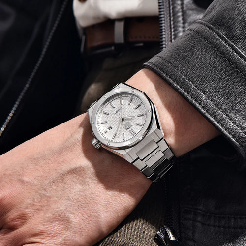 2026 New RollsTimi Men's Quartz Watches Luxury Watch Men Waterproof Stainless Steel Luminous AR Sapphire Mirror Man Gift Clock