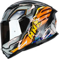 Force Glow-in-The-Dark Aerodynamic Full Face Helmet for Street E-Bikes DOT ECE Certified-Enhanced Dual Visor Adult Size Pinlock
