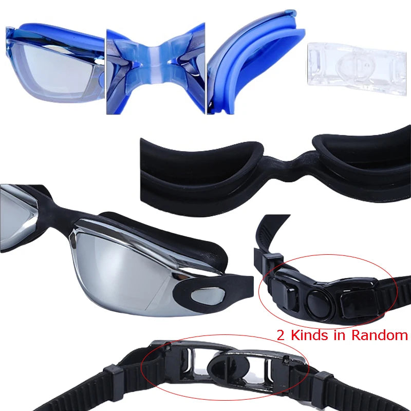 Adults Plating Swim Eyewear Goggles Men Women Professional Water Sport Swimming Accessories Colorful Anti Fog Waterproof Glasses