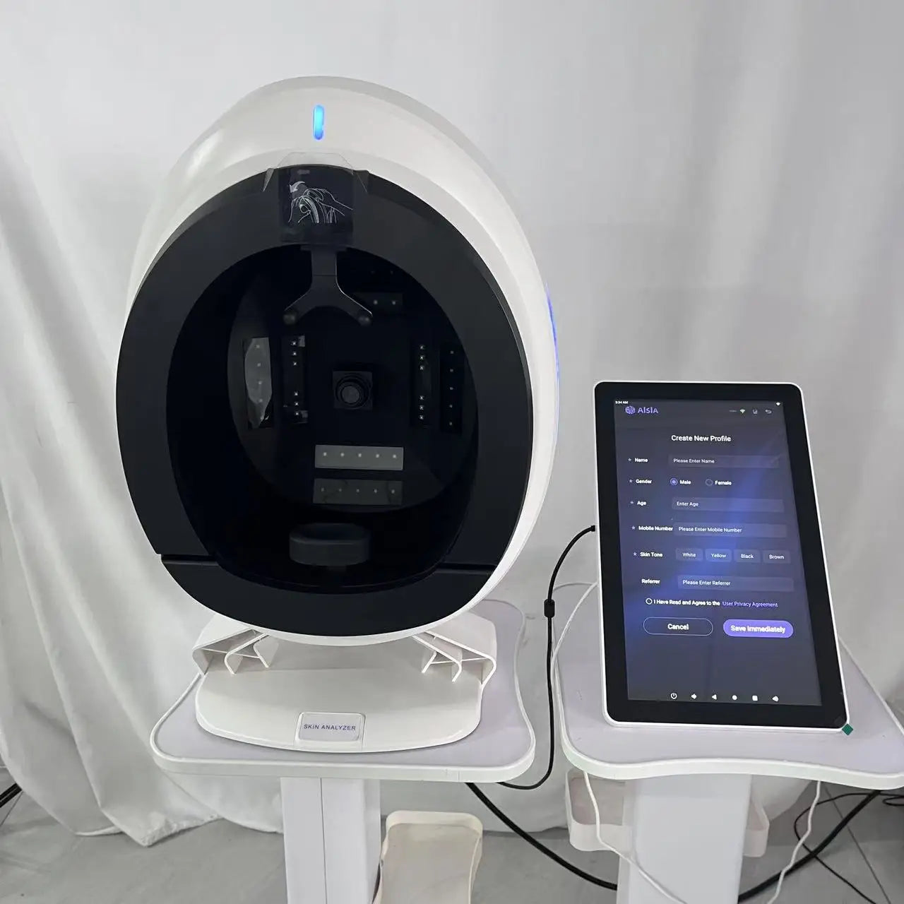 AISIA Q1 3D AI Facial Skin Analyzer Detection Skin Problem Diagnosis 8 Spectrum Professional Analysis Beauty Salon Equipment