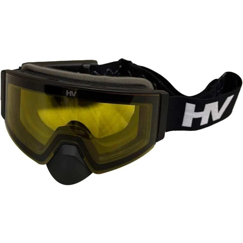 Electric Heated Snow Goggles for Winter Sports - Anti-Fog, Dual Lens, Ideal for Snowmobiling, Skiing, Snowboarding