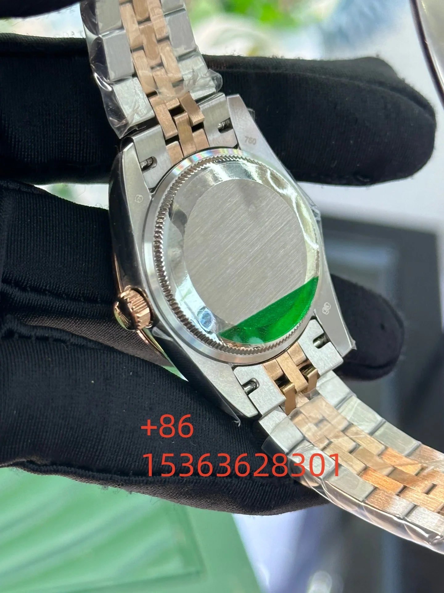 Women Luminous Sapphire Automatic Mechanical Watch 904L Stainless Steel Black Blue Customized