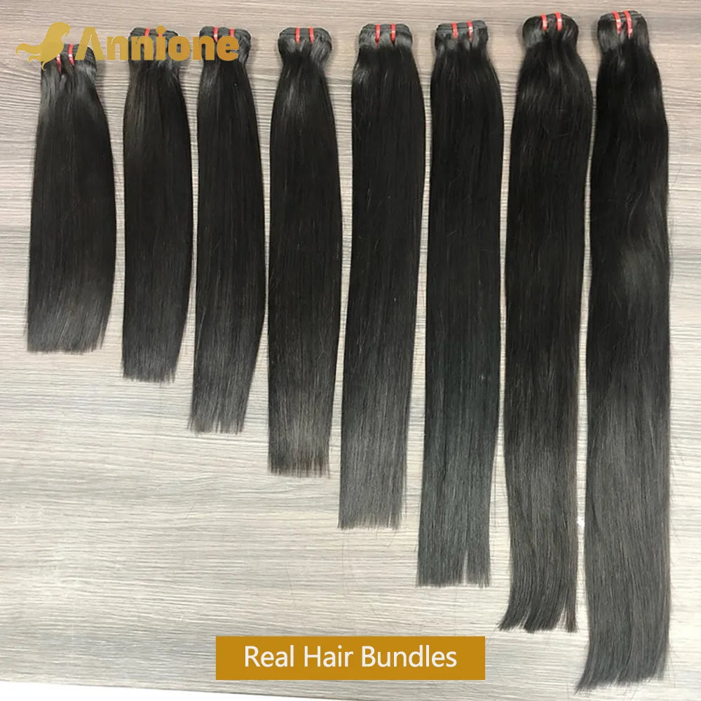 Raw Hair Bundles 100% Human Hair 15A Double Drawn Vietnamese Raw Hair Straight Human Hair Bundles Unprocessed Virgin Hair Bundle