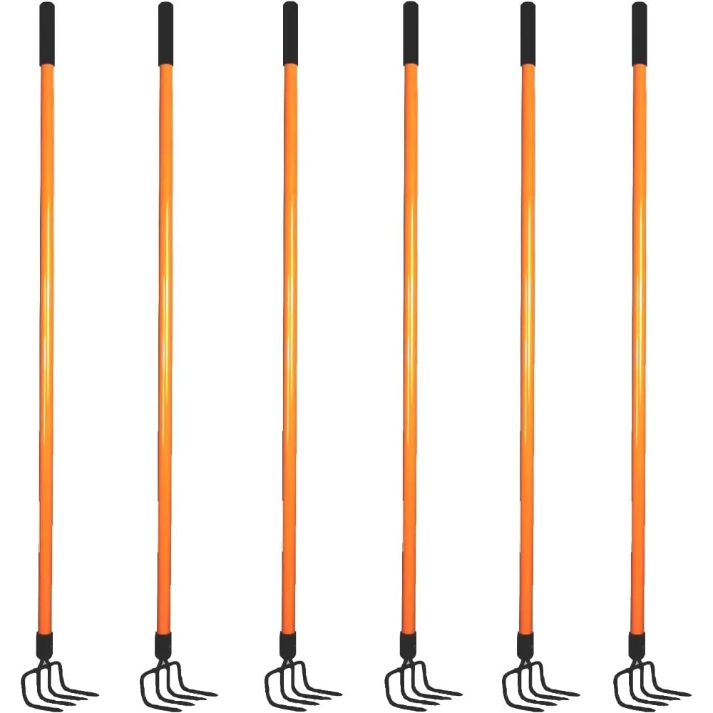 Garden Cultivator (6 Pack)– Sturdy Hand Tiller/Cultivator – Heavy Duty Blade for Digging, Loosening Soil and Weeding –