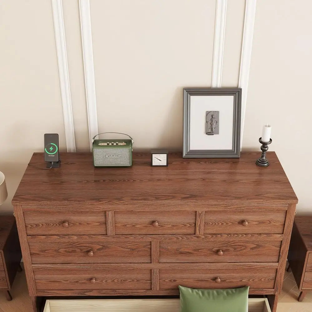 Murphy Bed Cabinet with Storage, Charging Station, USB Port, Solid Pine, Suitable for Home or Office, Studio or Guest Room, Waln