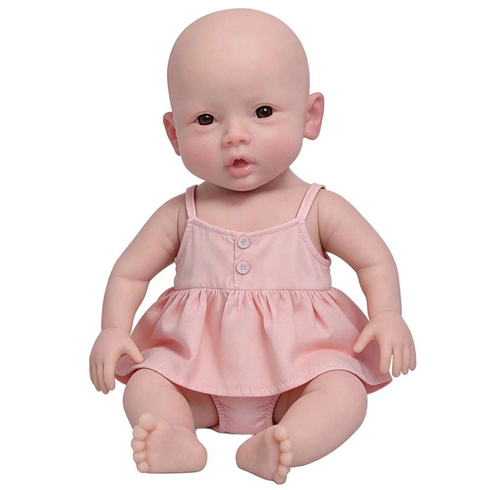47cm Full Silicone Reborn Baby Doll for Girls Soft Realistic Body 3.2KG Children's Toy Gift Collectible Bebe