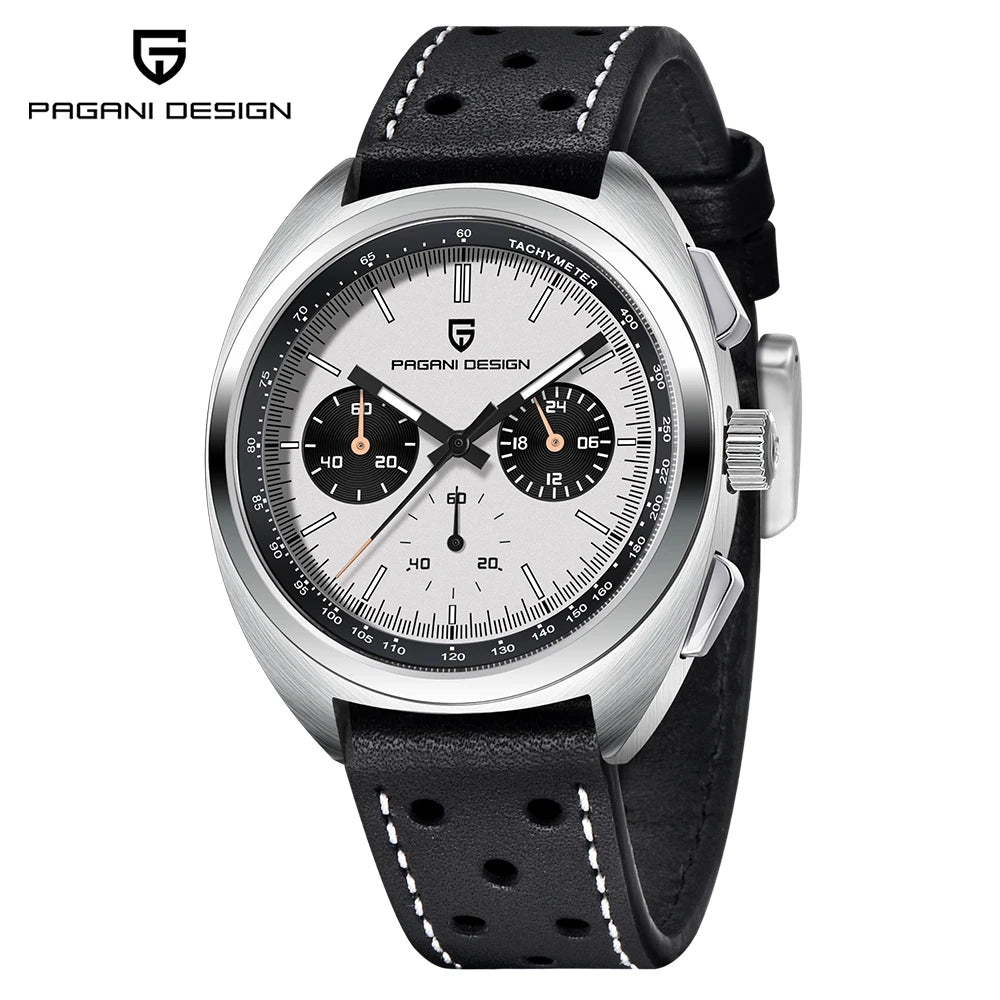 PAGANI DESIGN 2026 New Vibrant Yellow Men Watches Luxury Quartz Wrist Watch For Men Sapphire Speed Chronograph Retro Dial Clock