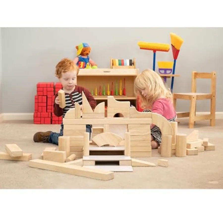 Children's Wood Unit Block Sets- Advanced Set 85 Blocks