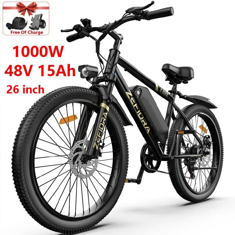 Electric Scooter 14 26 Inch 1000w 30-50mph 30-60miles 48v 10ah 15ah 17.5ah Battery,multiple Types Different Models Electric Bike