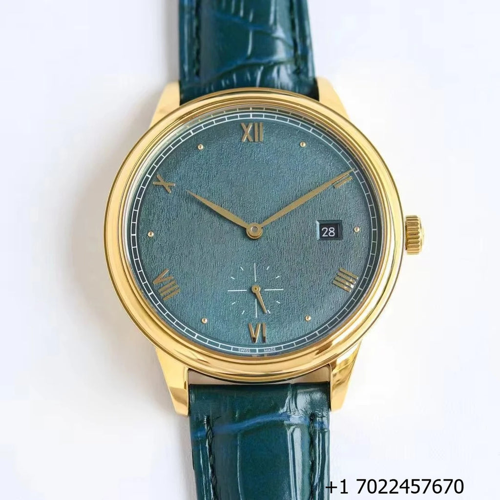 Unisex Antique Business Coin Pointer Watch Stainless Steel Case Sapphire Crystal 5BAR Water Resistant Fully Automatic Mechanical