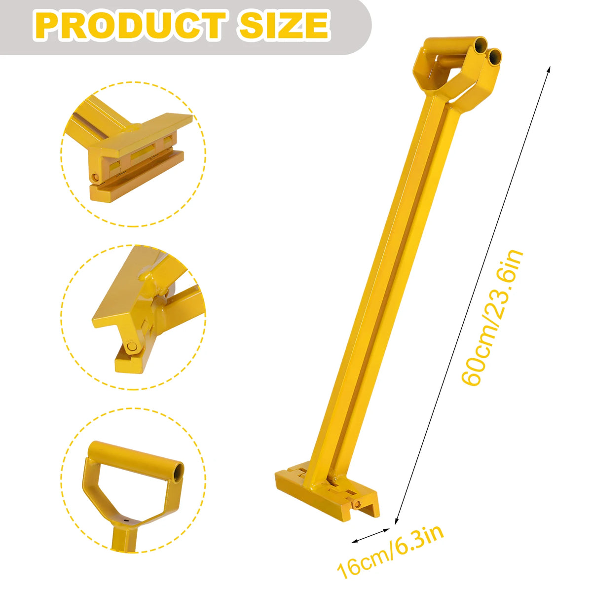2-in-1 Manual Standing Seam Tool Hand Bender Stand 90°&180° Double Fold Mechanical Lock Jaw Width 6 Inches Suitable for Panel