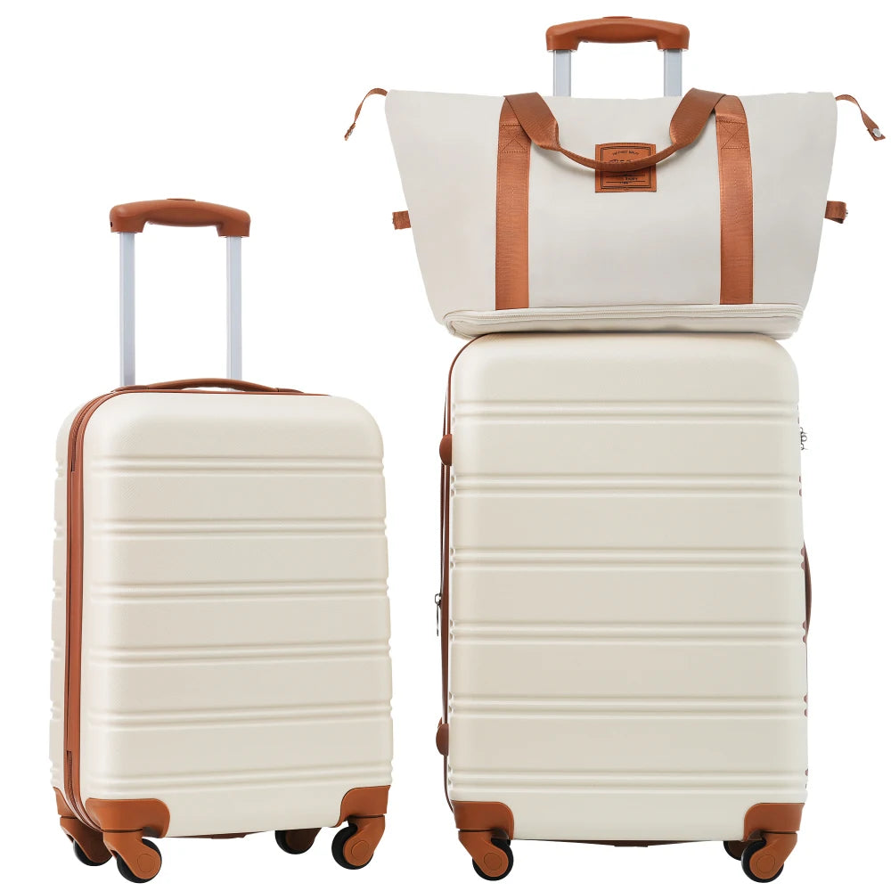 Lightweight Hardshell Luggage Set 2-Piece, 20/24 Inch Spinner with TSA Lock, Ideal for Travel & Weekend Trips