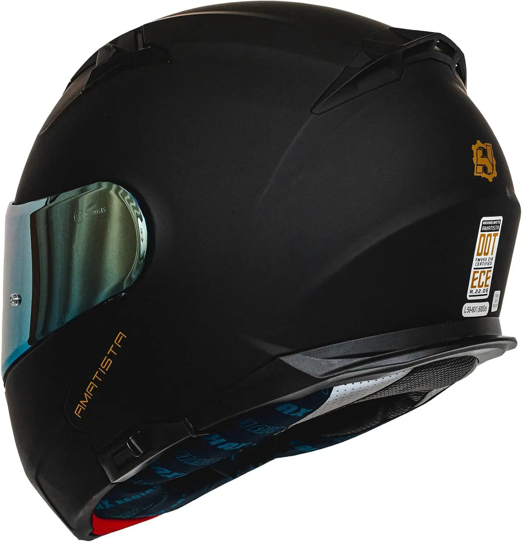 Amatista Modular Flip-Up Dual Visor Motorcycle Helmet-DOT/ECE Approved Lightweight Comfortable and Stylish Helmet for Men and Wo