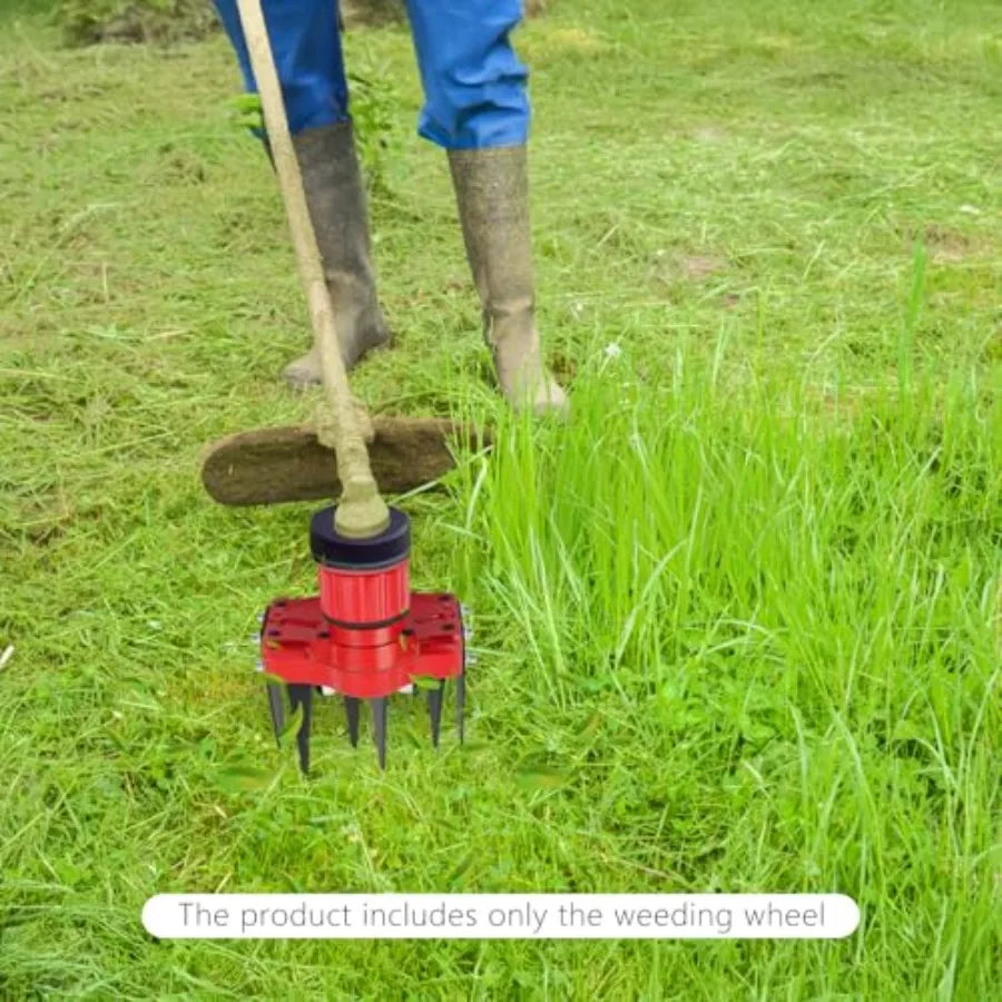 Weed Puller Tool 4-Teeth Steel Hand Weeder Portable Garden Weeder Tool Uprooting Weeding Tool Includes Tool Bag and Accessories