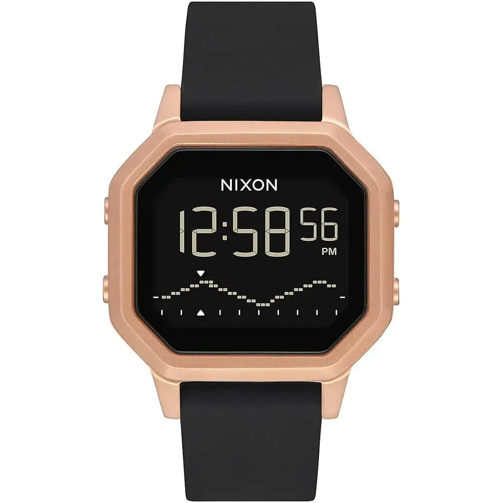 NIXON Siren SS A1211-100m Water Resistant Women's Digital Sport Watch (36mm Watch ace, 18mm-16mm Silicone Band)