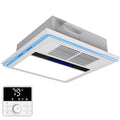 4 in 1 Bathroom Exhaust Fan with Heater and Light 2800W Heater 211CFM 5-Color Mood Lighting Low Noise Wall Control for Bathroom