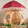 Enchanted Mushroom Play Tent for Kids 3+ - Indoor Adventure House with Lights and Mat