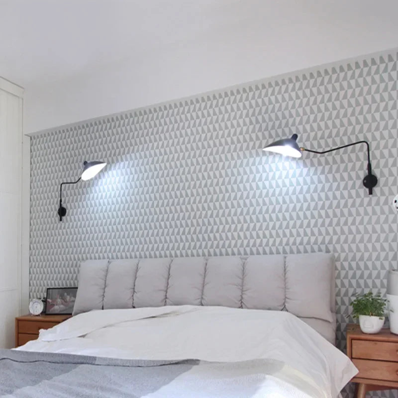 Nordic DaWn Spider Serge Mouille Wall Lights Bedroom Industrial Retro Wall Lamp Creative Simple Living Room Led Light Fixtures