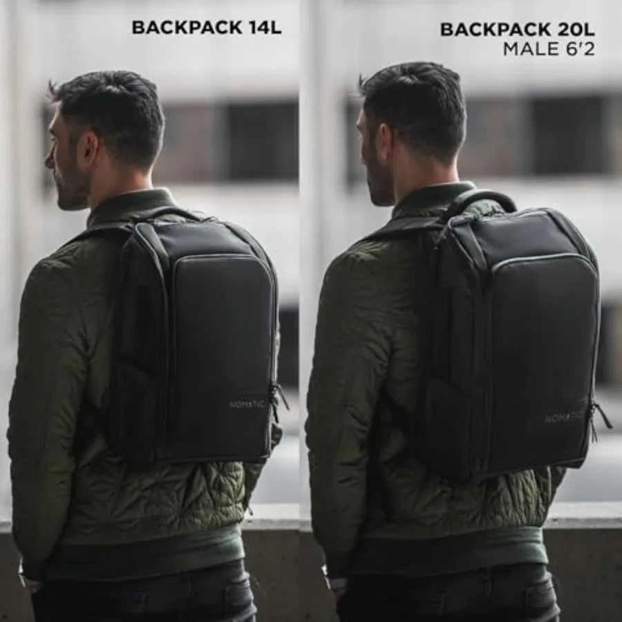 20L Work Backpack for Men and Women - Water Resistant Everyday Pack with 16 Laptop Sleeve - Expandable Travel Daypack for Profe