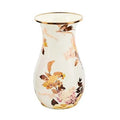 MACKENZIE-CHILDS Tall Enamel Vase, Unique Flower Vase, Decorative Table Decor for Living Room, Black-and-White Courtly Check