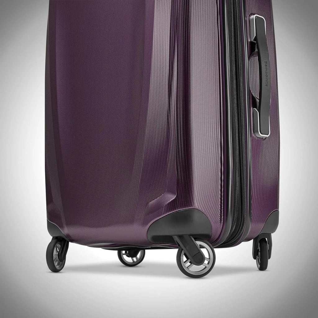 Winfield 3 DLX Hardside Expandable Luggage with Spinners 2PC Set Plum