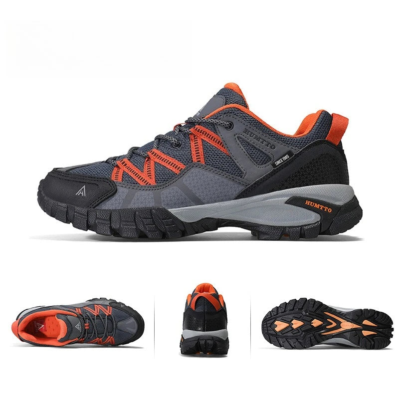 Men Lightweight Hiking Shoes Autumn Winter Breathable Mesh Casual Athletic Walking Sneakers Anti-slip Outdoor Trekking Footwear