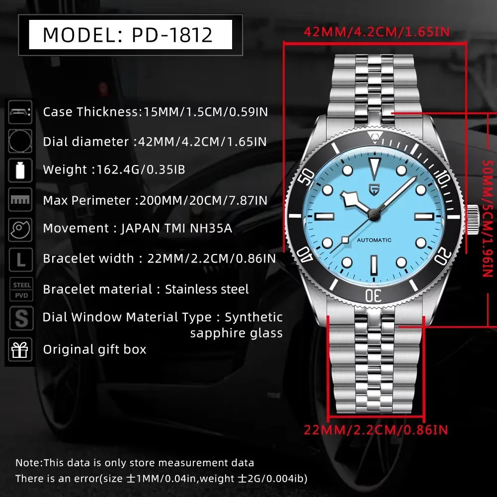 2026 New PAGANI DESIGN Men's Watches Top Luxury NH35 Mechanical Wristwatch Automatic Watch For Man Waterproof Luminous Gift Box