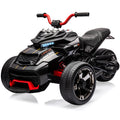 12V Kids Ride-on ATV 3-Wheel Electric Motorcycle Toy for Toddlers 3-8Y with Parent Remote Control,2x55W Motors,LED Lights,Music
