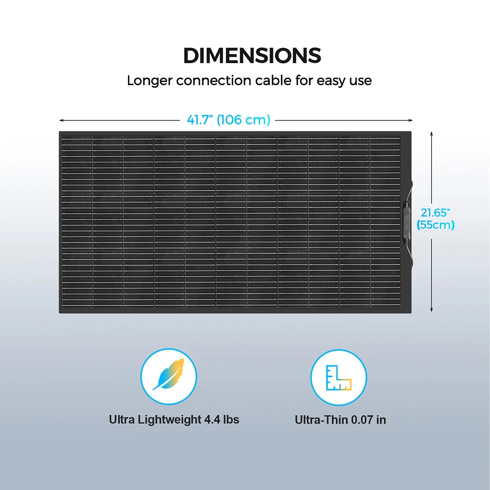 120W - 1200W Flexible Solar Panel Charger Cell 240W 360W 480W 720W for Battery Home Boat Marine RV Cabin Van Car Uneven Surfaces