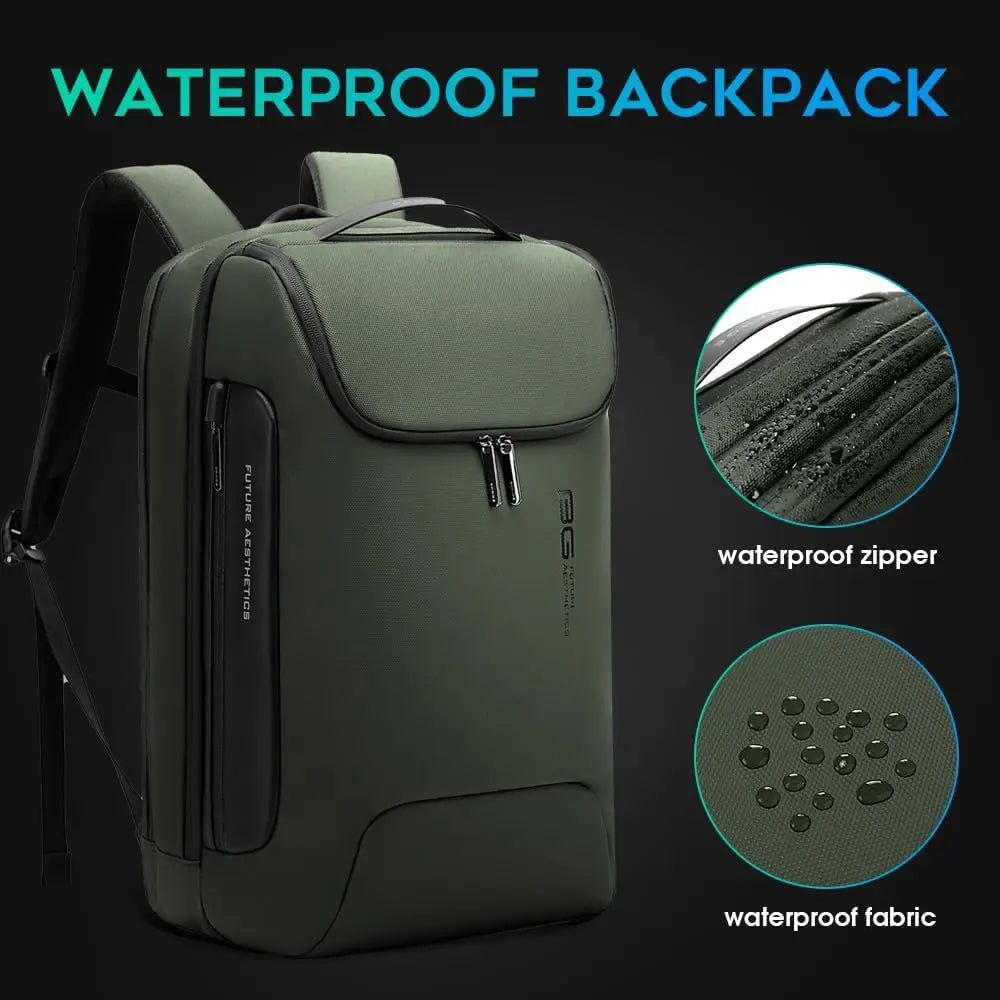 Anti-Theft Tech Backpack with USB3.0 Charging Port, 17 Inch Laptop Travel Bag for Men and Women
