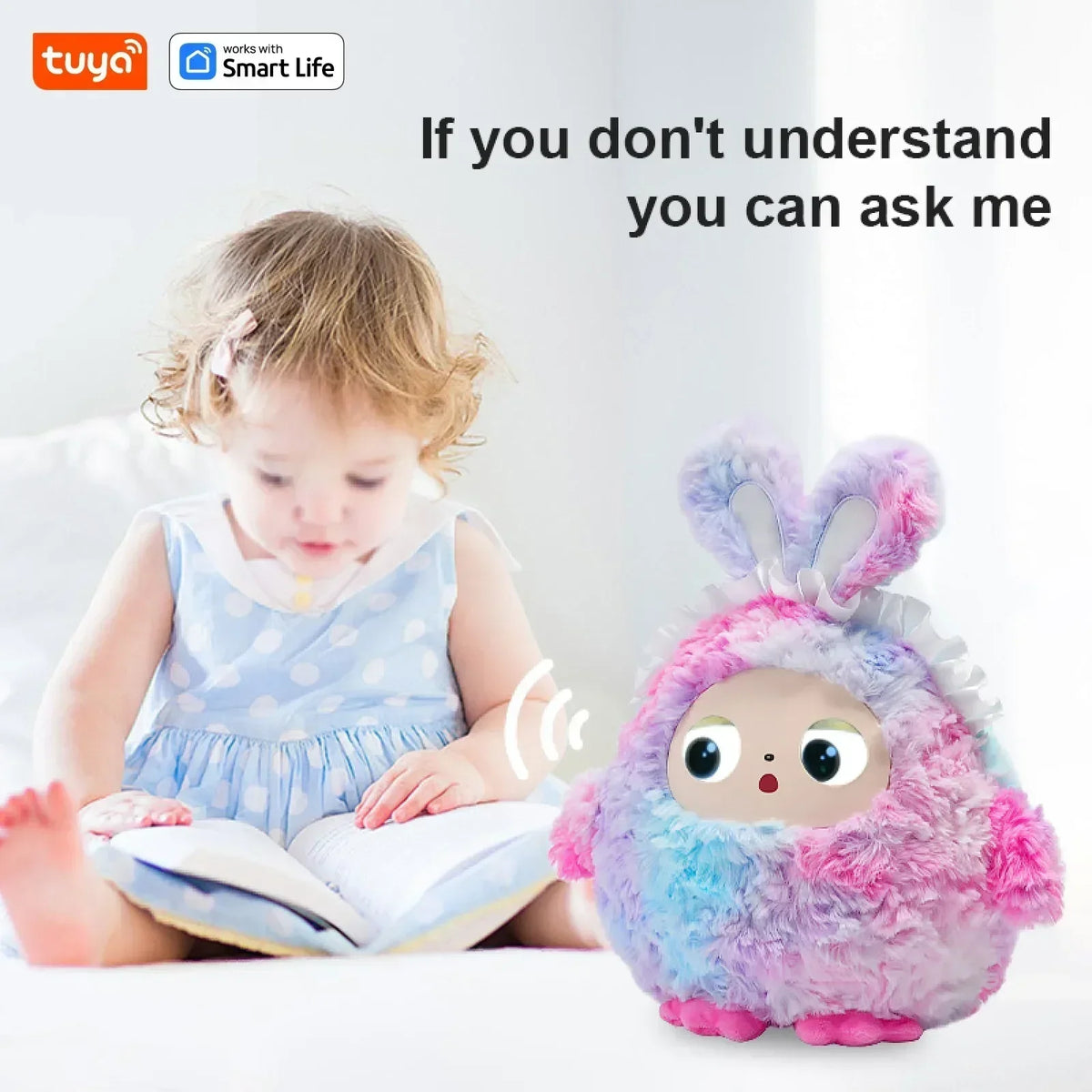 Smart Voice & LED Eyes, Tuya App Rechargeable E-Pet, Interactive Companion for Kids/Adults, Gift-Ready Top Gift Choice Hot Sale