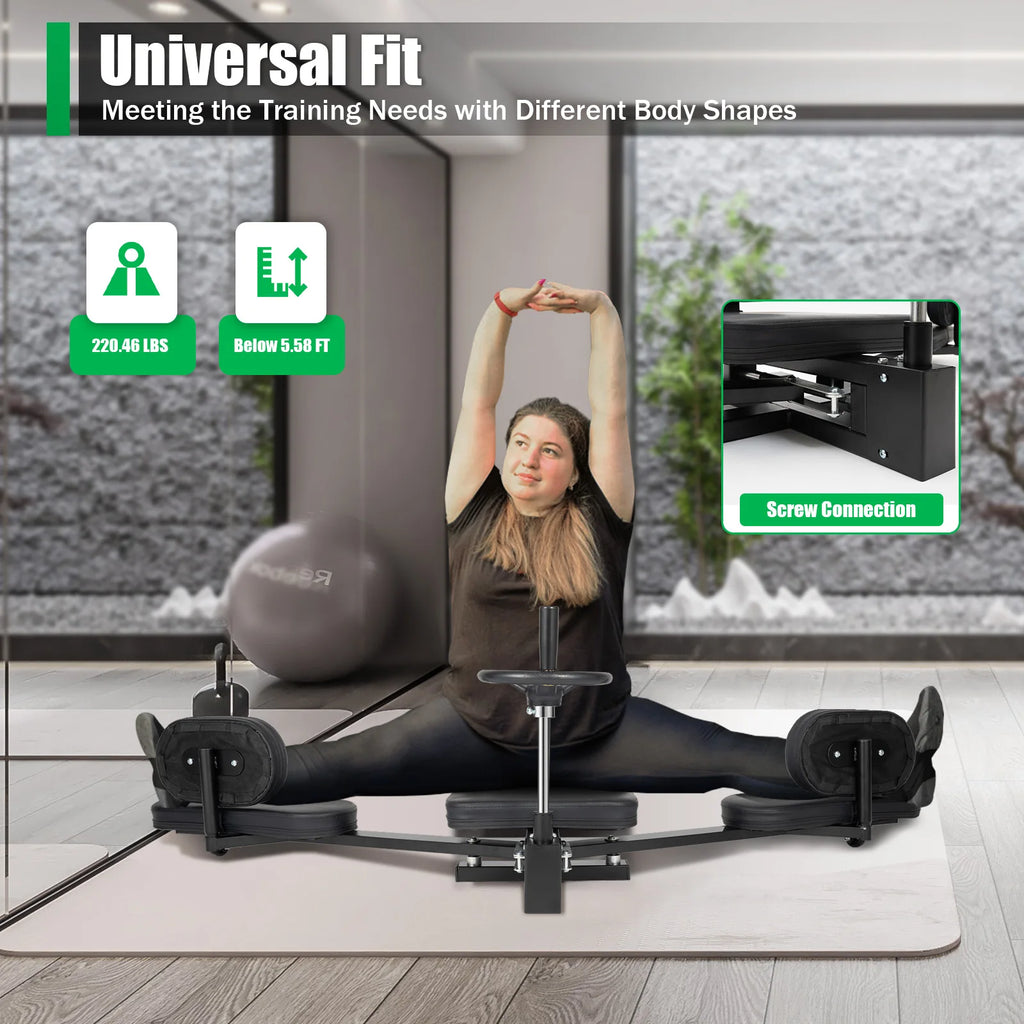 180° Leg Stretcher Adjustable Leg Stretching Machine Home Fitness Leg Trainer with Joint Protection for Yoga Dance Home Use